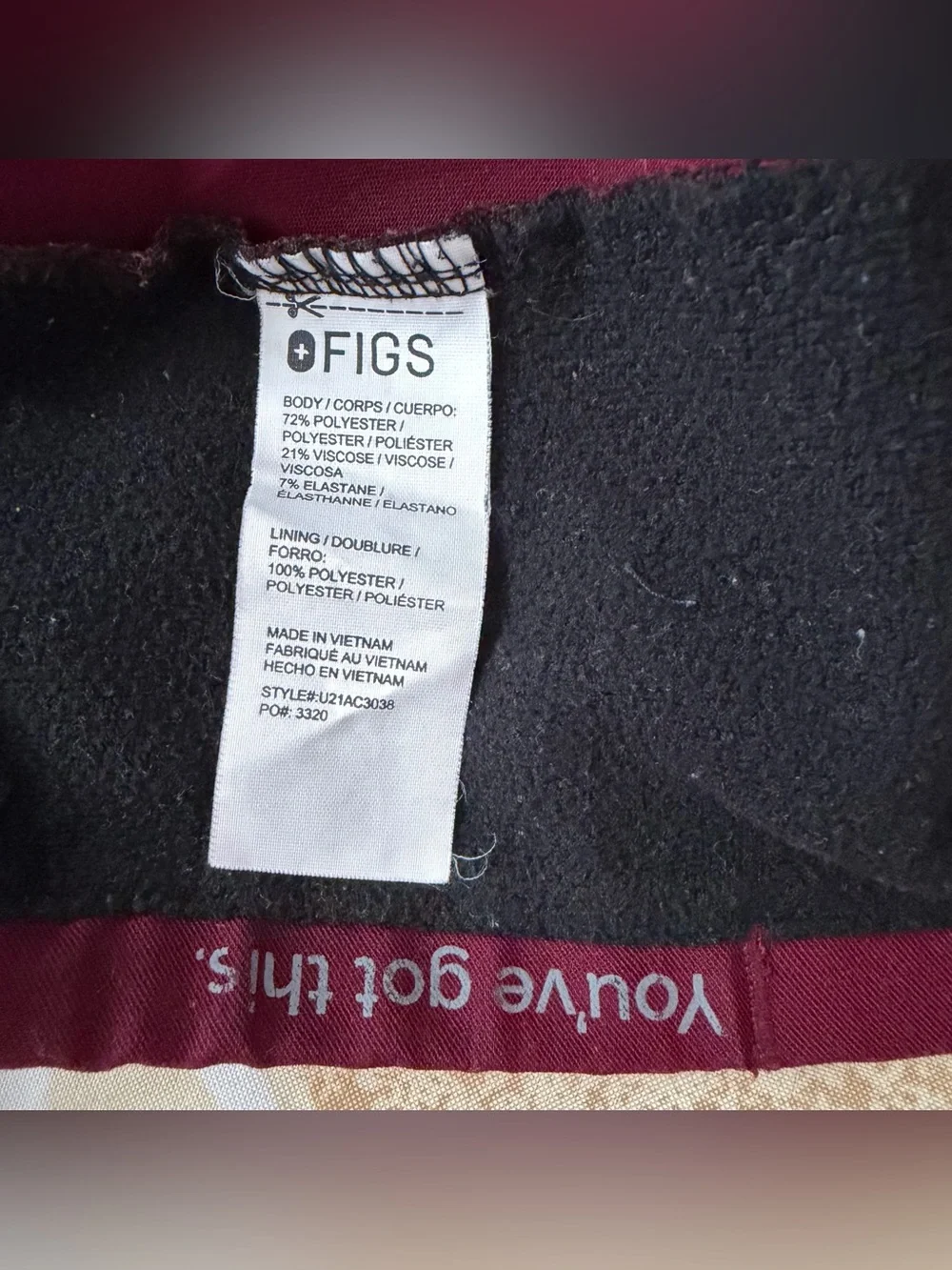 FIGS Modern Classic Scrub Cap Burgundy 3320